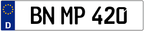 Trailer License Plate